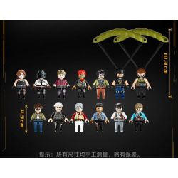 GUDI 20502 PEACE ELITE CẢNH NHÀ ĐỂ XE GIẢ bộ đồ chơi xếp lắp ráp ghép mô hình Movie & Game Phim Và Trò Chơi 1152 khối