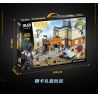 GUDI 20502 PEACE ELITE CẢNH NHÀ ĐỂ XE GIẢ bộ đồ chơi xếp lắp ráp ghép mô hình Movie & Game Phim Và Trò Chơi 1152 khối