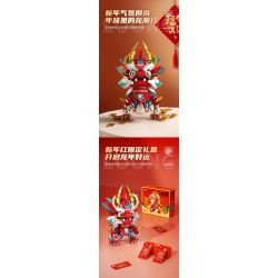 JAKI JK5138 5138 RỒNG HOÁN ĐỔI VŨ TRỤ NĂM MỚI 2024 CUNG HOÀNG ĐẠO PHIÊN BẢN GIỚI HẠN bộ đồ chơi xếp lắp ráp ghép mô hình Creator FLAME MECHA LOONG Sáng Tạo