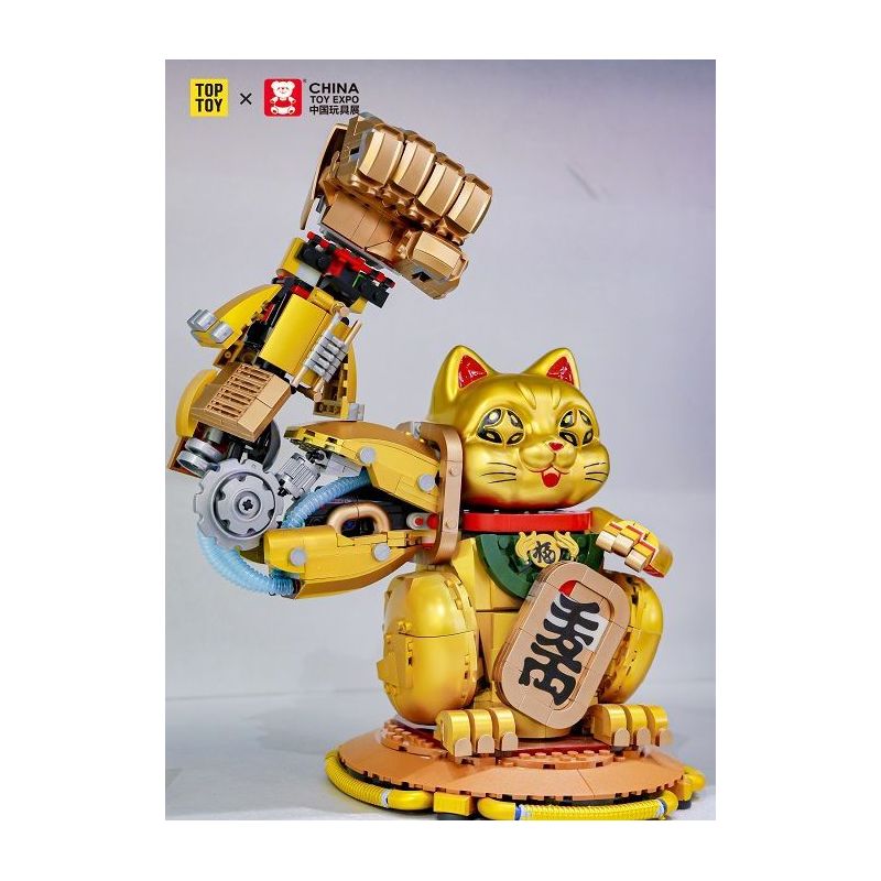 TOP TOY TC1818 1818 MÈO MAY MẮN HẠNG NẶNG bộ đồ chơi xếp lắp ráp ghép mô hình POWER FORTUNE 960 khối