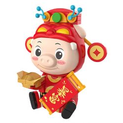 JAKI JK6831 6831 PIG MAN NAM CHÂM TỦ LẠNH LỢN GIÀU bộ đồ chơi xếp lắp ráp ghép mô hình Movie & Game WEALTHY GG BOND Phim Và Trò Chơi