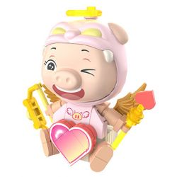 JAKI JK6832 6832 PIG MAN NAM CHÂM TỦ LẠNH KEWPIE bộ đồ chơi xếp lắp ráp ghép mô hình Movie & Game CUPID GG BOND Phim Và Trò Chơi