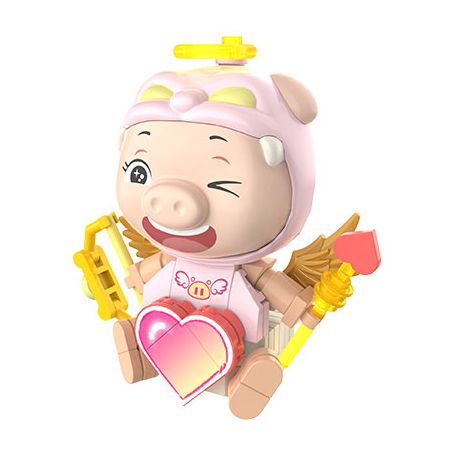 JAKI JK6832 6832 PIG MAN NAM CHÂM TỦ LẠNH KEWPIE bộ đồ chơi xếp lắp ráp ghép mô hình Movie & Game CUPID GG BOND Phim Và Trò Chơi