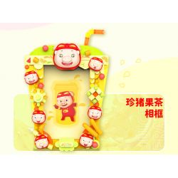 JAKI JK6815 6815 PIG MAN JADE KHUNG ẢNH ĐẦY ĐƯỜNG bộ đồ chơi xếp lắp ráp ghép mô hình Movie & Game CANDY PICTURE FRAME Phim Và Trò Chơi