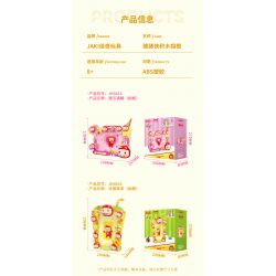 JAKI JK6816 6816 PIG MAN KHUNG ẢNH TRÀ TRÁI CÂY LỢN QUÝ HIẾM bộ đồ chơi xếp lắp ráp ghép mô hình Movie & Game BUBBLE TEA PICTURE FRAME Phim Và Trò Chơi