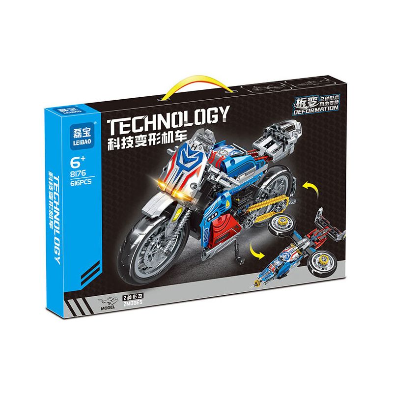 LEIBAO 8176 ĐẦU MÁY CHUYỂN ĐỔI CÔNG NGHỆ bộ đồ chơi xếp lắp ráp ghép mô hình Technic Kỹ Thuật Công Nghệ Cao Mô Hình Phương Tiện 616 khối