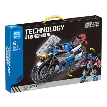 LEIBAO 8178 ĐẦU MÁY CHUYỂN ĐỔI CÔNG NGHỆ bộ đồ chơi xếp lắp ráp ghép mô hình Technic Kỹ Thuật Công Nghệ Cao Mô Hình Phương Tiện 618 khối