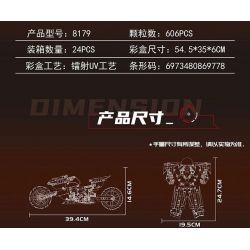 LEIBAO 8179 ĐẦU MÁY CHUYỂN ĐỔI CÔNG NGHỆ bộ đồ chơi xếp lắp ráp ghép mô hình Technic Kỹ Thuật Công Nghệ Cao Mô Hình Phương Tiện 606 khối