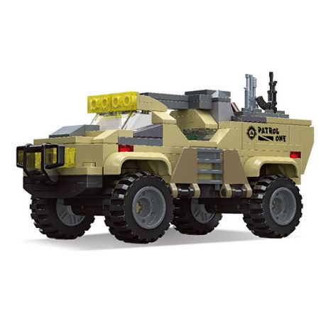 JIESTAR 61111 XE TẢI CHIẾN ĐẤU bộ đồ chơi xếp lắp ráp ghép mô hình Military Army COMBAT TRUCK Quân Sự Bộ Đội 200 khối