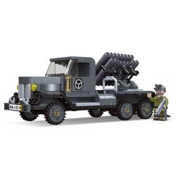 JIESTAR 61114 BỆ PHÓNG TÊN LỬA BM bộ đồ chơi xếp lắp ráp ghép mô hình Military Army BM ROCKET ARTILLERY Quân Sự Bộ Đội 338 khối