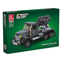 JIESTAR 61114 BỆ PHÓNG TÊN LỬA BM bộ đồ chơi xếp lắp ráp ghép mô hình Military Army BM ROCKET ARTILLERY Quân Sự Bộ Đội 338 khối