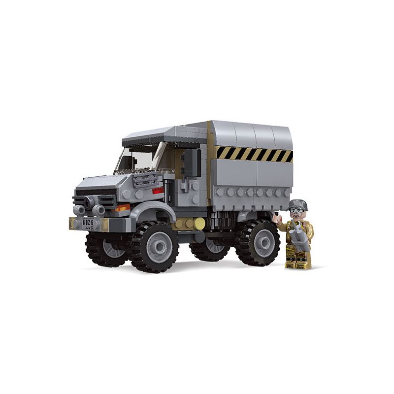 JIESTAR 61115 XE CHIẾN ĐẤU UNIMOG bộ đồ chơi xếp lắp ráp ghép mô hình Military Army UNIMOK COMBAT VEHICLE Quân Sự Bộ Đội 255 khối