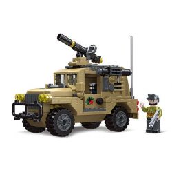 JIESTAR 61117 XE JEEP CHIẾN ĐẤU bộ đồ chơi xếp lắp ráp ghép mô hình Military Army COMBAT JEEP Quân Sự Bộ Đội 317 khối