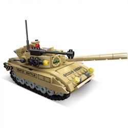 JIESTAR 59223 TRẬN CHIẾN XE TĂNG TÁM TRONG MỘT bộ đồ chơi xếp lắp ráp ghép mô hình Military Army TANK BATTLE Quân Sự Bộ Đội 679 khối