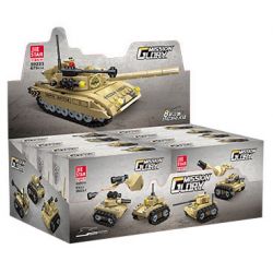 JIESTAR 59223 TRẬN CHIẾN XE TĂNG TÁM TRONG MỘT bộ đồ chơi xếp lắp ráp ghép mô hình Military Army TANK BATTLE Quân Sự Bộ Đội 679 khối
