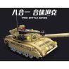JIESTAR 59223 TRẬN CHIẾN XE TĂNG TÁM TRONG MỘT bộ đồ chơi xếp lắp ráp ghép mô hình Military Army TANK BATTLE Quân Sự Bộ Đội 679 khối