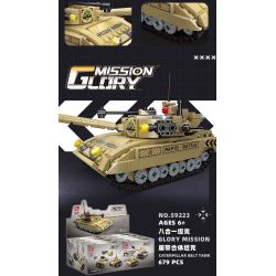 JIESTAR 59223 TRẬN CHIẾN XE TĂNG TÁM TRONG MỘT bộ đồ chơi xếp lắp ráp ghép mô hình Military Army TANK BATTLE Quân Sự Bộ Đội 679 khối