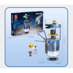 JIESTAR 59114 KHÁM PHÁ VŨ TRỤ THÁM HIỂM MẶT TRĂNG bộ đồ chơi xếp lắp ráp ghép mô hình City LUNAR EXPLORATION Thành Phố 257 khối