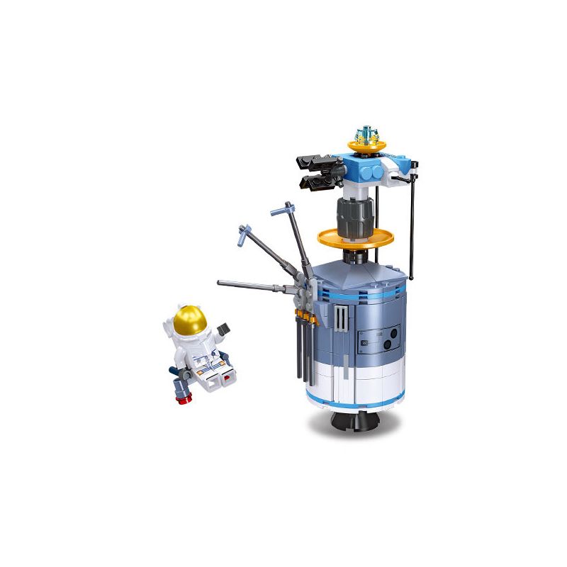 JIESTAR 59115 KHÁM PHÁ VŨ TRỤ TÀU bộ đồ chơi xếp lắp ráp ghép mô hình City LUNAR PROBE Thành Phố 265 khối