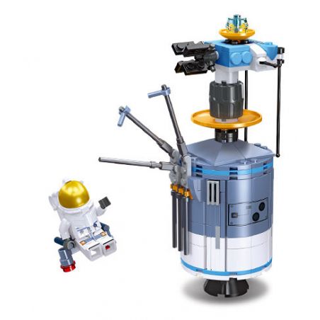 JIESTAR 59115 KHÁM PHÁ VŨ TRỤ TÀU bộ đồ chơi xếp lắp ráp ghép mô hình City LUNAR PROBE Thành Phố 265 khối