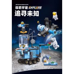 JIESTAR 59116 KHÁM PHÁ VŨ TRỤ THĂM DÒ bộ đồ chơi xếp lắp ráp ghép mô hình City LUNAR STATION Thành Phố 383 khối
