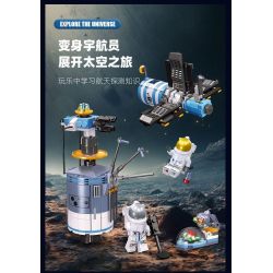 JIESTAR 59116 KHÁM PHÁ VŨ TRỤ THĂM DÒ bộ đồ chơi xếp lắp ráp ghép mô hình City LUNAR STATION Thành Phố 383 khối