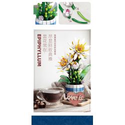 JIESTAR JJ9033 9033 BIỂU MÔ bộ đồ chơi xếp lắp ráp ghép mô hình Creator EPIPHYLLUM BONSAI Sáng Tạo 835 khối