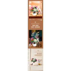 JIESTAR JJ9036 9036 CHẬU CÂY HOA CÚC bộ đồ chơi xếp lắp ráp ghép mô hình Creator CHIYSANTHEMUM POTTED PLANT Sáng Tạo 900 khối