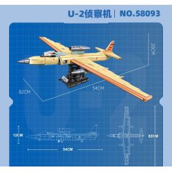 JIESTAR 58093 JJ9097 9097 SỨ MỆNH VINH QUANG MÁY BAY TRINH SÁT U2 bộ đồ chơi xếp lắp ráp ghép mô hình Military Army U-2 RECONNAISSANCE AIRPLANE Quân Sự Bộ Đội 1363 khối