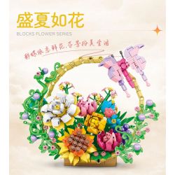 WOMA C0288 0288 GIỮA HÈ NHƯ MỘT BÔNG HOA bộ đồ chơi xếp lắp ráp ghép mô hình Creator Sáng Tạo 635 khối