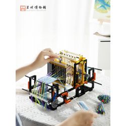 SUZHOU MUSEUM H3A320 3A320 MÁY DỆT CHẮP VÁ SÁNG TẠO JINGWEI ZHIQI bộ đồ chơi xếp lắp ráp ghép mô hình Technic Kỹ Thuật Công Nghệ Cao Mô Hình Phương Tiện 469 khối