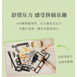 SUZHOU MUSEUM H3A320 3A320 MÁY DỆT CHẮP VÁ SÁNG TẠO JINGWEI ZHIQI bộ đồ chơi xếp lắp ráp ghép mô hình Technic Kỹ Thuật Công Nghệ Cao Mô Hình Phương Tiện 469 khối