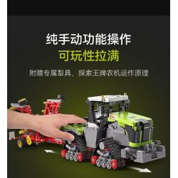 CADA DOUBLEE C65012 65012 MÁY KÉO BÁNH XÍCH CỠ LỚN CLAAS tỷ lệ 1:32 bộ đồ chơi xếp lắp ráp ghép mô hình Technic XERION 5000 TRAC TS Kỹ Thuật Công Nghệ Cao Mô Hình Phương Tiện 1336 khối