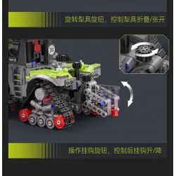 CADA DOUBLEE C65012 65012 MÁY KÉO BÁNH XÍCH CỠ LỚN CLAAS tỷ lệ 1:32 bộ đồ chơi xếp lắp ráp ghép mô hình Technic XERION 5000 TRAC TS Kỹ Thuật Công Nghệ Cao Mô Hình Phương Tiện 1336 khối