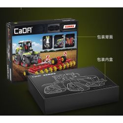 CADA DOUBLEE C65012 65012 MÁY KÉO BÁNH XÍCH CỠ LỚN CLAAS tỷ lệ 1:32 bộ đồ chơi xếp lắp ráp ghép mô hình Technic XERION 5000 TRAC TS Kỹ Thuật Công Nghệ Cao Mô Hình Phương Tiện 1336 khối
