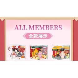 WEKKI 518003 TRUYỀN THUYẾT CHÂN HOÀN HỘP MÙ RẠP HÁT NHỎ CỦA HOÀNG HẬU bộ đồ chơi xếp lắp ráp ghép mô hình Movie & Game Phim Và Trò Chơi