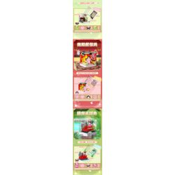 WEKKI 518003 TRUYỀN THUYẾT CHÂN HOÀN HỘP MÙ RẠP HÁT NHỎ CỦA HOÀNG HẬU bộ đồ chơi xếp lắp ráp ghép mô hình Movie & Game Phim Và Trò Chơi