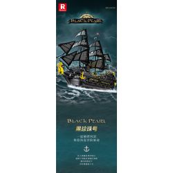 REOBRIX 66036 TÀU CƯỚP BIỂN NGỌC TRAI ĐEN bộ đồ chơi xếp lắp ráp ghép mô hình Pirates Of The Caribbean BLACK PEARL Cướp Biển Vùng Caribe 4708 khối