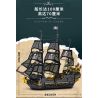 REOBRIX 66036 TÀU CƯỚP BIỂN NGỌC TRAI ĐEN bộ đồ chơi xếp lắp ráp ghép mô hình Pirates Of The Caribbean BLACK PEARL Cướp Biển Vùng Caribe 4708 khối