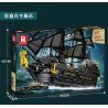 REOBRIX 66036 TÀU CƯỚP BIỂN NGỌC TRAI ĐEN bộ đồ chơi xếp lắp ráp ghép mô hình Pirates Of The Caribbean BLACK PEARL Cướp Biển Vùng Caribe 4708 khối
