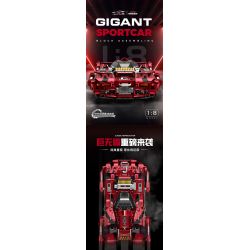 GULY 10619 BIG MAC 4X4 bộ đồ chơi xếp lắp ráp ghép mô hình GIGANT SPORTCAR 4158 khối