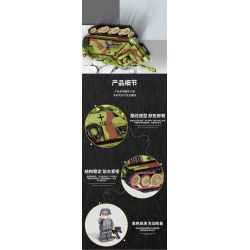 LE YI 66036 PHÁO CHỐNG TĂNG LEOPARD G1 BỌC THÉP BÁNH XÍCH bộ đồ chơi xếp lắp ráp ghép mô hình Military Army Quân Sự Bộ Đội 552 khối