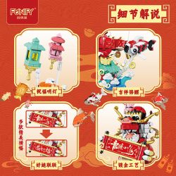 FUNIFY W9800 9800 CHÚC MỪNG SINH NHẬT VUA RỒNG bộ đồ chơi xếp lắp ráp ghép mô hình Creator Sáng Tạo