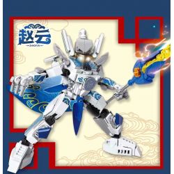 LE YI 62022 4 MÔ HÌNH CƠ GIÁP PHONG CÁCH TRUNG QUỐC ZHANG FEI GUAN YU ZHAO YUN LU BU bộ đồ chơi xếp lắp ráp ghép mô hình 1062 khối