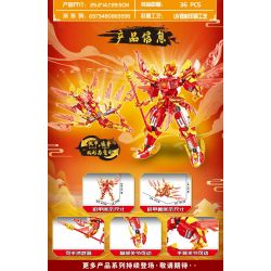 MINGDI LEIBAO K0935 0935 MECHA KIỂU TRUNG QUỐC SUZAKU bộ đồ chơi xếp lắp ráp ghép mô hình 537 khối