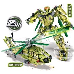 LEIBAO 8011 VUA CHIẾN TRANH TRÊN BỘ MECHA TRỰC THĂNG bộ đồ chơi xếp lắp ráp ghép mô hình Military Army Quân Sự Bộ Đội 933 khối