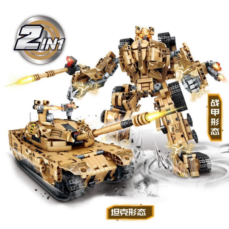 LEIBAO 8012 VUA CHIẾN TRANH TRÊN BỘ XE TĂNG MECHA bộ đồ chơi xếp lắp ráp ghép mô hình Military Army Quân Sự Bộ Đội 1326 khối
