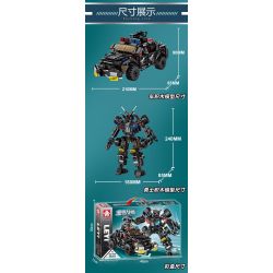 LE YI 88083 XE BỌC THÉP SWAT CƠ KHÍ bộ đồ chơi xếp lắp ráp ghép mô hình City Thành Phố 588 khối