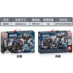 LE YI 88085 XE ĐẦU KÉO SWAT CƠ KHÍ bộ đồ chơi xếp lắp ráp ghép mô hình City Thành Phố 568 khối