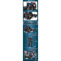 LE YI 88085 XE ĐẦU KÉO SWAT CƠ KHÍ bộ đồ chơi xếp lắp ráp ghép mô hình City Thành Phố 568 khối